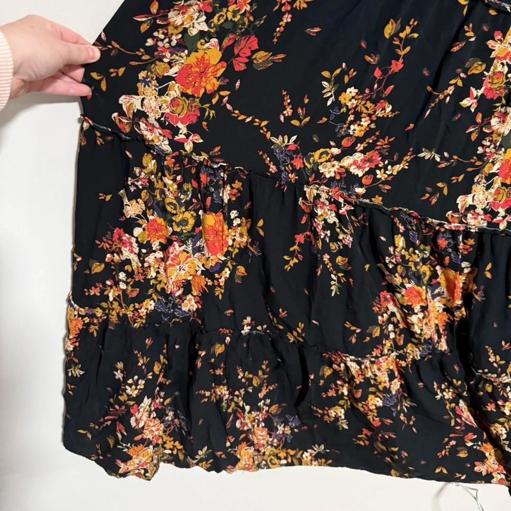 Natural Life Berkley Multicolor Floral Tiered Maxi Dress Size XL Boho Prairie - Picture 5 of 7